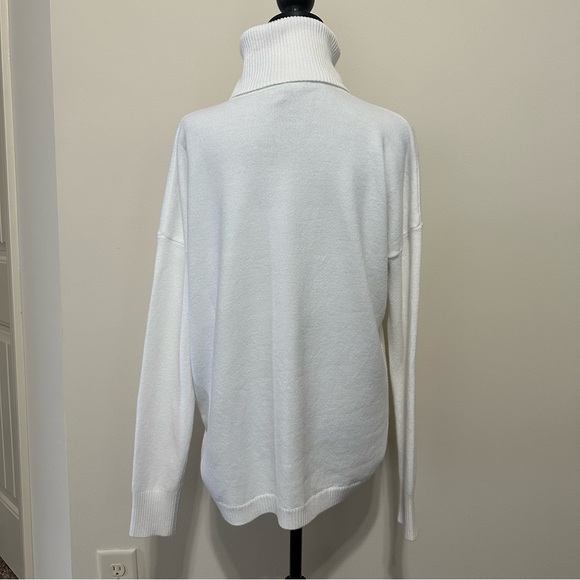 French connection women’s high neck white sweater - Picture 4 of 4